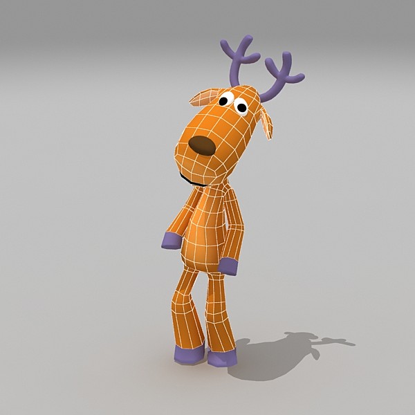 3d max deer cartoon - deer , cartoon deer, reindeer by tsogt hun taij